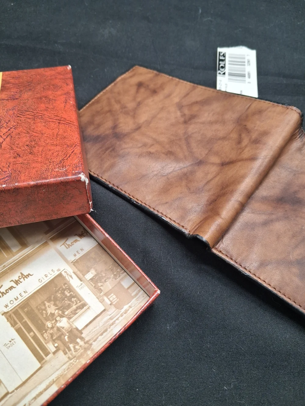 Thom McAn Brown Leather Bi-Fold Wallet